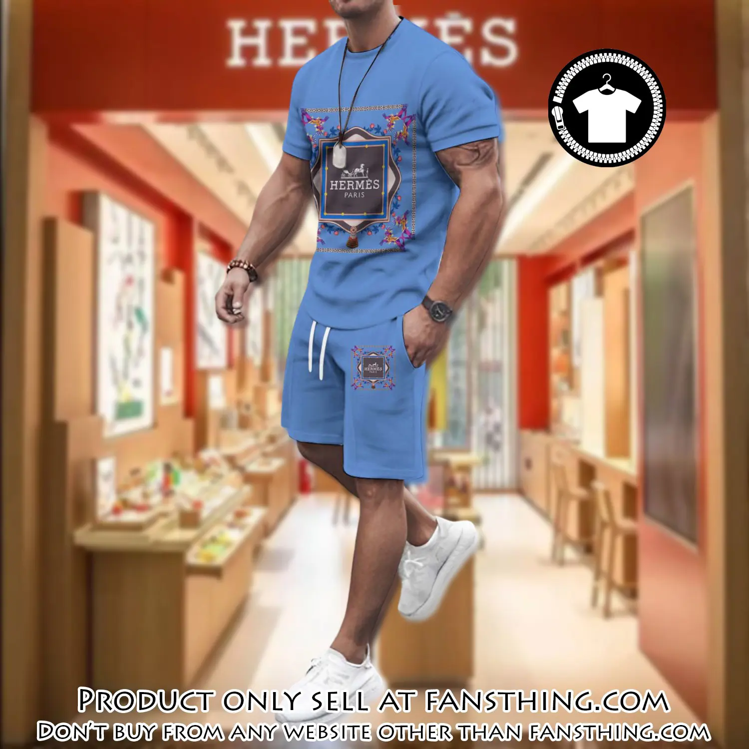 Hermes combo unisex tshirt & short limited luxury outfit cts1105 fst5901795